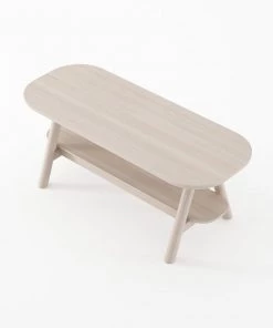 Karpenter Curbus Oval Coffee Table - White Ash