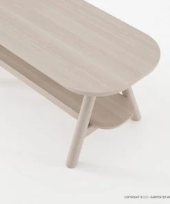 Karpenter Curbus Oval Coffee Table - White Ash