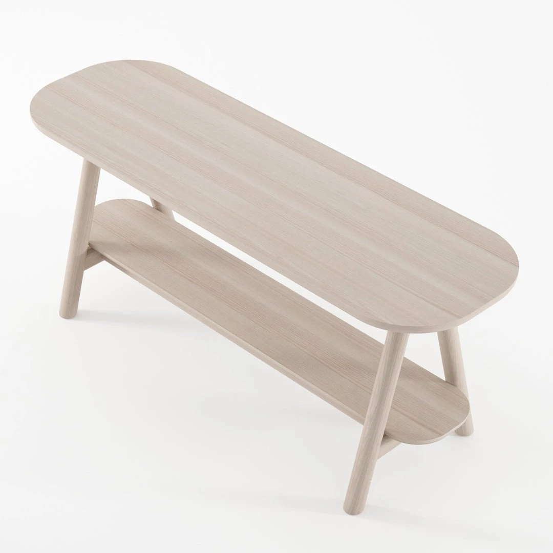 Karpenter Curbus Oval Media Rack - White Ash 3 Karpenter Curbus Oval Media Rack - White Ash