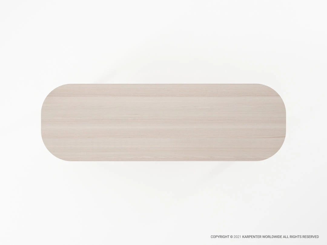 Karpenter Curbus Oval Media Rack - White Ash 5 Karpenter Curbus Oval Media Rack - White Ash