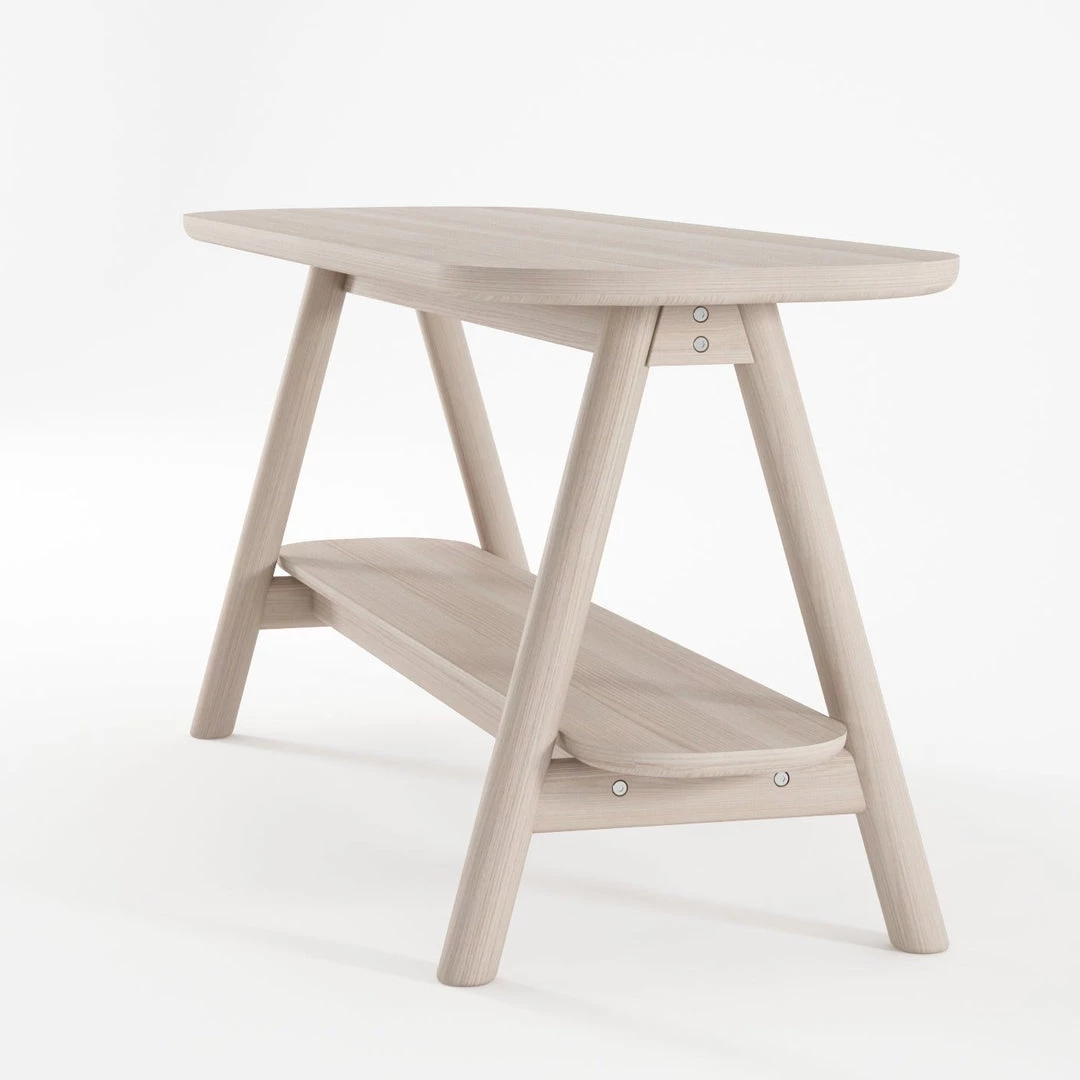 Karpenter Curbus Oval Media Rack - White Ash 4 Karpenter Curbus Oval Media Rack - White Ash