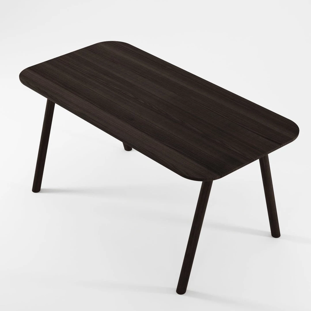 Karpenter INDOOR Curbus Round Corner Dining Table 160cm - Ebony Finish 4 Karpenter INDOOR Curbus Round Corner Dining Table 160cm - Ebony Finish