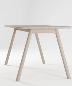 Karpenter Curbus Round Corner Dining Table 160cm - White Ash INDOOR
