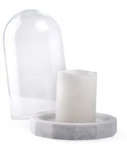 SLH Elementer Kevat Marble & Glass Dome - Large DÉCOR