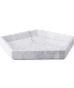 SLH DÉCOR Elementer Marble Hexagon Tray