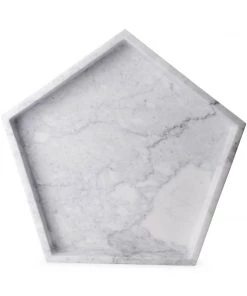 SLH DÉCOR Elementer Marble Hexagon Tray