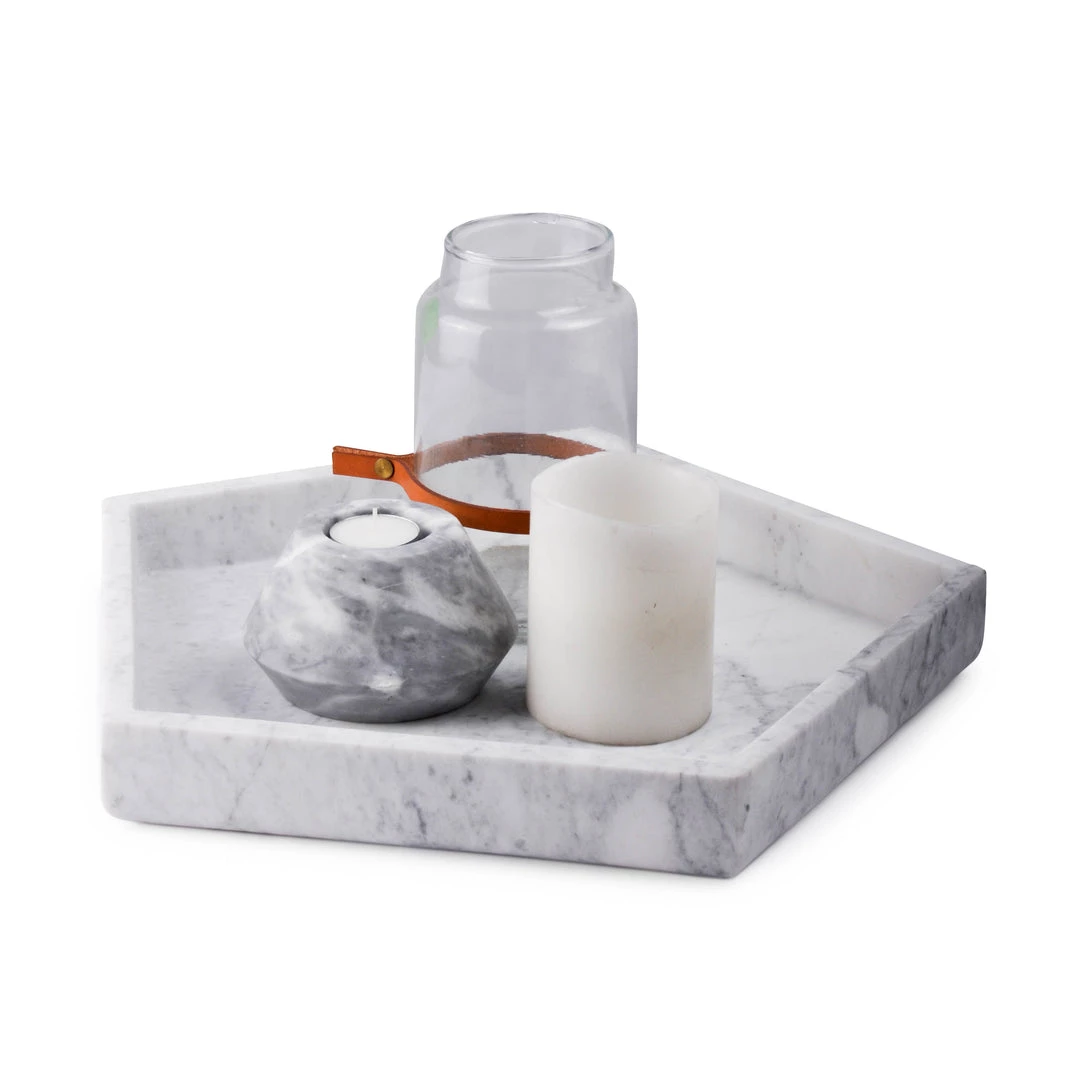 SLH DÉCOR Elementer Marble Hexagon Tray 3 SLH DÉCOR Elementer Marble Hexagon Tray