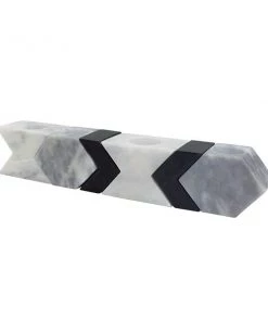 SLH DÉCOR Elementer Marble Arrow Candle Holder