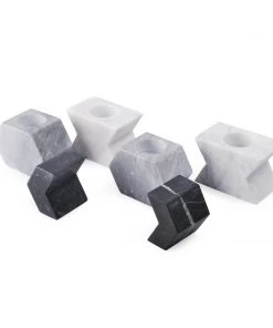 SLH DÉCOR Elementer Marble Arrow Candle Holder