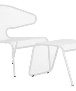 SLH OUTDOOR Movida Foot Stool White