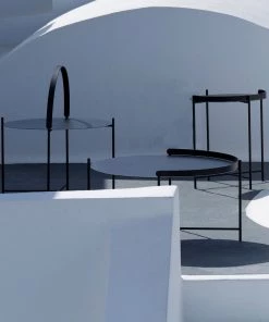 Edge Outdoor Round Coffee Table 62cm By Houe (Black)