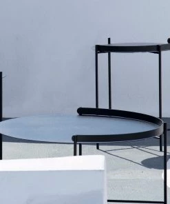 Edge Outdoor Round Coffee Table 62cm By Houe (Black)