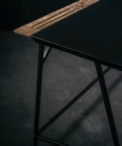 Kleo INDOOR Fokus Mixed Hardwood & Powdercoated Metal Work Desk