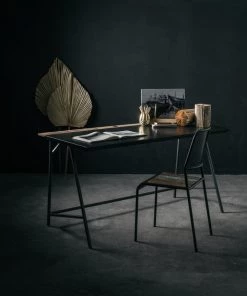 Kleo INDOOR Fokus Mixed Hardwood & Powdercoated Metal Work Desk