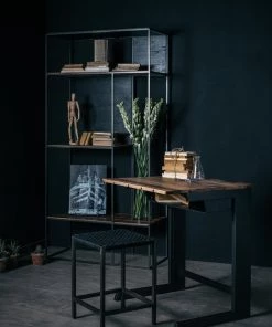 Kleo Fokus Mixed Hardwood & Powdercoated Metal Compact Desk