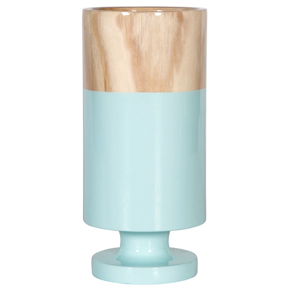 SLH Contemporary Decorative Vase Large - Turquoise/Natural 1 SLH Contemporary Decorative Vase Large - Turquoise/Natural