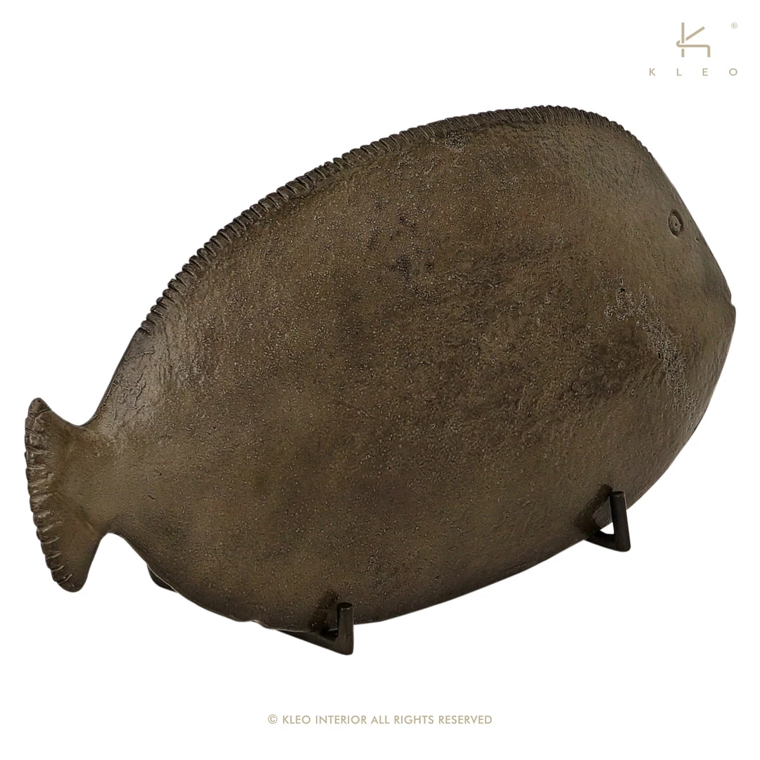 Kleo Cast Aluminium Fish Décor Piece On Stand 5 Kleo Cast Aluminium Fish Décor Piece On Stand