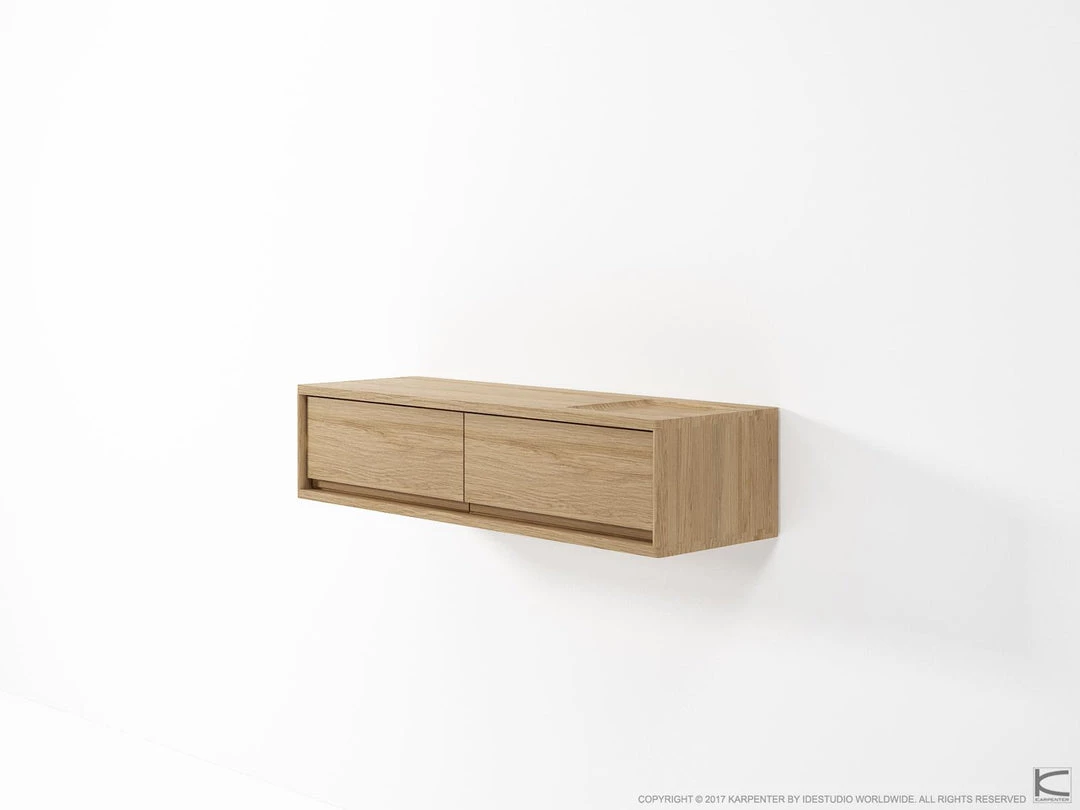 Karpenter Circa Floating Cabinet Module 4 - European Oak 2 Karpenter Circa Floating Cabinet Module 4 - European Oak