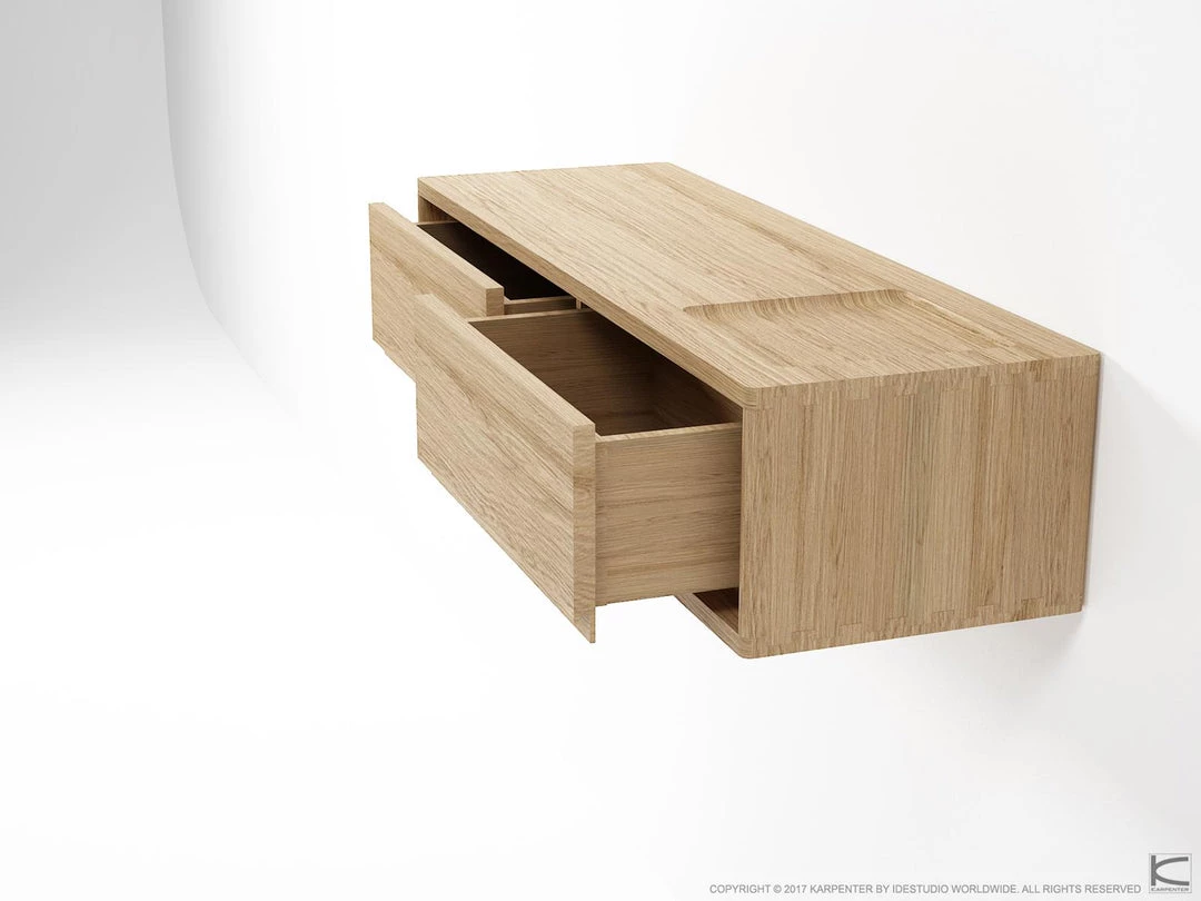 Karpenter Circa Floating Cabinet Module 4 - European Oak 3 Karpenter Circa Floating Cabinet Module 4 - European Oak