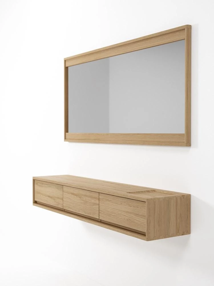 Karpenter Circa Hanging Mirror 3 - European Oak 3 Karpenter Circa Hanging Mirror 3 - European Oak