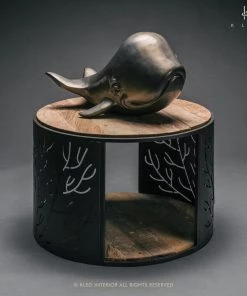 Kleo INDOOR Coral Mixed Hardwood & Metal Round Coffee Table 12 Kleo INDOOR Coral Mixed Hardwood & Metal Round Coffee Table