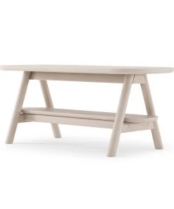 Karpenter Curbus Oval Coffee Table - White Ash
