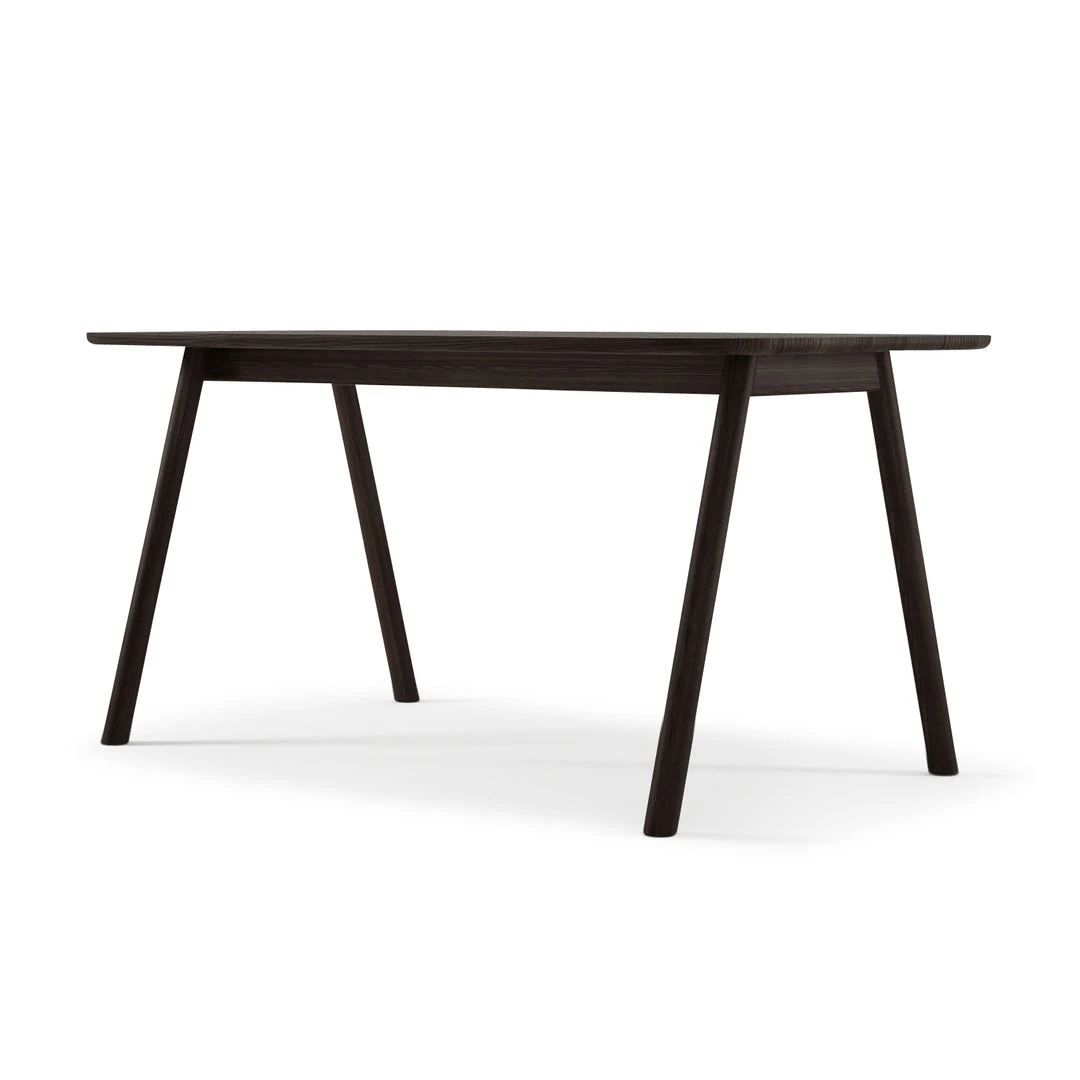 Karpenter INDOOR Curbus Round Corner Dining Table 160cm - Ebony Finish 1 Karpenter INDOOR Curbus Round Corner Dining Table 160cm - Ebony Finish