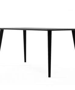 Karpenter Domani Dining Table In European Oak Satin Black INDOOR
