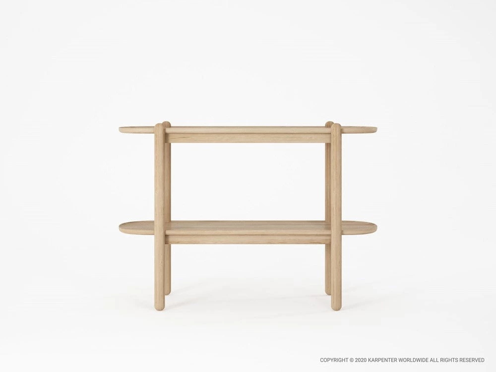 Karpenter East Console With Shelf European Oak 3 Karpenter East Console With Shelf European Oak