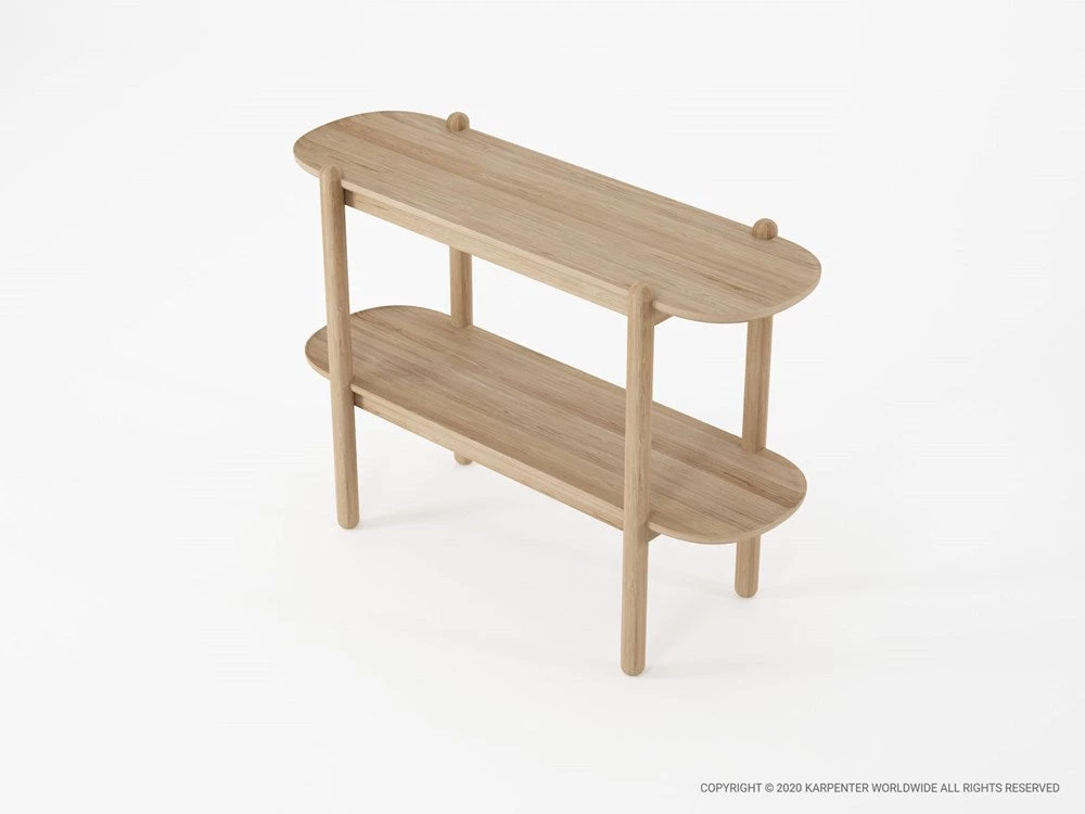 Karpenter East Console With Shelf European Oak 4 Karpenter East Console With Shelf European Oak