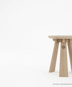 Karpenter East Round Stool European Oak INDOOR