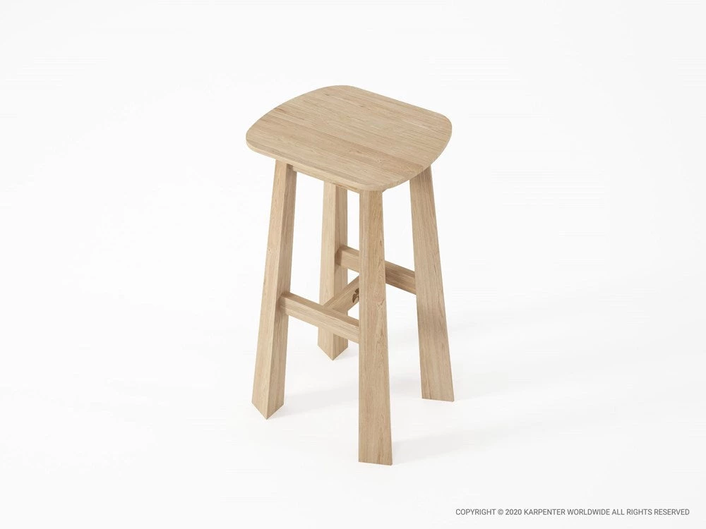 Karpenter East Rectangular Counter Stool European Oak 3 Karpenter East Rectangular Counter Stool European Oak