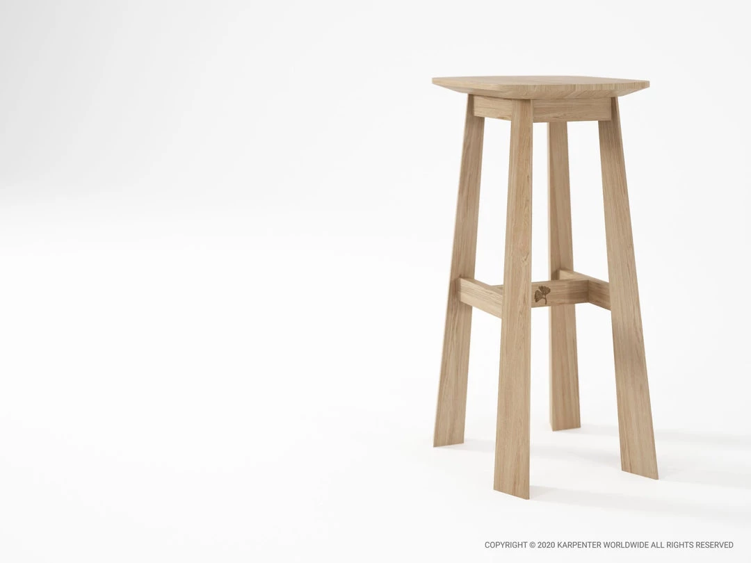 Karpenter East Rectangular Counter Stool European Oak 4 Karpenter East Rectangular Counter Stool European Oak