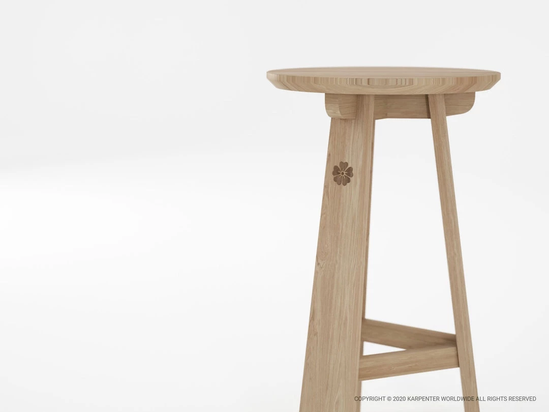 Karpenter INDOOR East Round Counter Stool European Oak 6 Karpenter INDOOR East Round Counter Stool European Oak