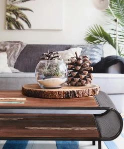 Kleo Aru Reclaimed Hardwood & Metal Curved Open Coffee Table 13 Kleo Aru Reclaimed Hardwood & Metal Curved Open Coffee Table