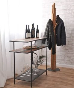 Kleo Aru Reclaimed Hardwood & Metal Console Table