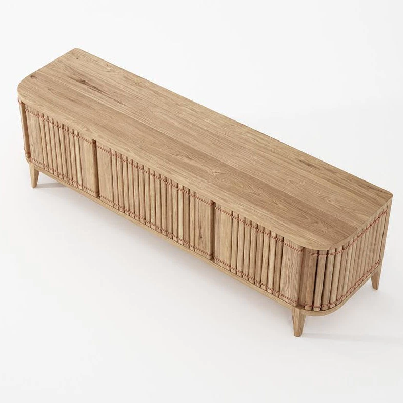 Karpenter INDOOR Koppar Media Cabinet With 3 Doors - European Oak 7 Karpenter INDOOR Koppar Media Cabinet With 3 Doors - European Oak