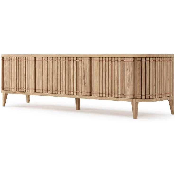 Karpenter INDOOR Koppar Media Cabinet With 3 Doors - European Oak 1 Karpenter INDOOR Koppar Media Cabinet With 3 Doors - European Oak