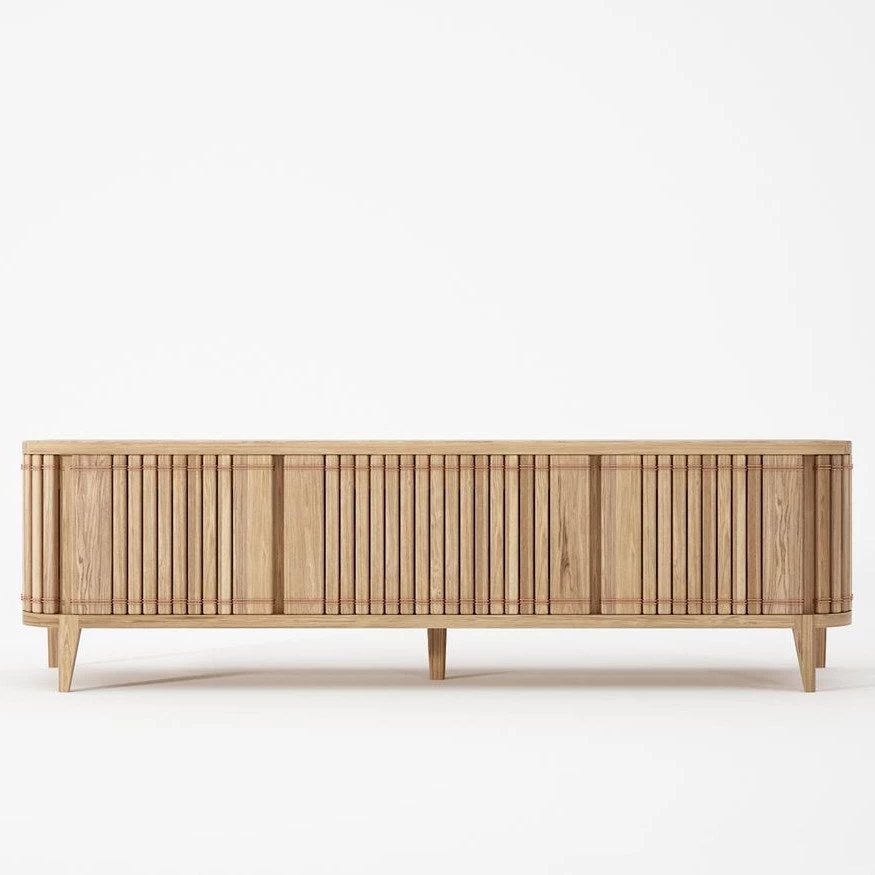 Karpenter Koppar Large Media Cabinet With 3 Doors - European Oak 2 Karpenter Koppar Large Media Cabinet With 3 Doors - European Oak