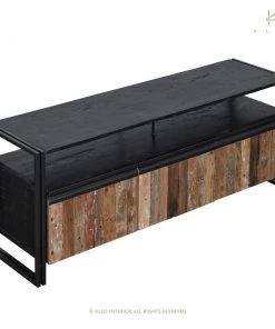 Kleo INDOOR New Age Boatwood & Powdercoated TV Sideboard Unit