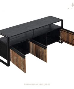 Kleo INDOOR New Age Boatwood & Powdercoated TV Sideboard Unit