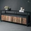 Kleo INDOOR New Age Boatwood & Powdercoated TV Sideboard Unit