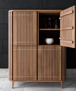 Karpenter INDOOR Koppar Cupboard With 4 Doors - FSC Teak