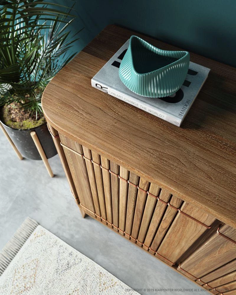 Karpenter Koppar Sideboard With 2 Doors - FSC Teak 9 Karpenter Koppar Sideboard With 2 Doors - FSC Teak