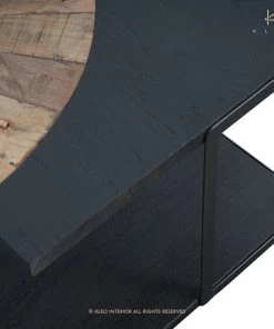 Kleo INDOOR Sublime Mixed Hardwood & Metal Square Side Table