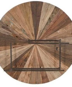 Kleo Sublime Mixed Boatwood & Metal Low Wall Shelf