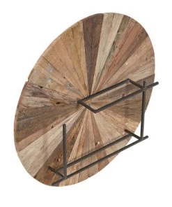 Kleo Sublime Mixed Boatwood & Metal Low Wall Shelf 9 Kleo Sublime Mixed Boatwood & Metal Low Wall Shelf