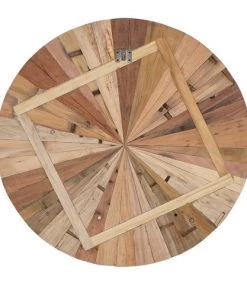 Kleo Sublime Mixed Boatwood & Metal Low Wall Shelf