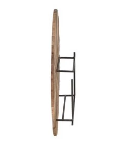 Kleo Sublime Mixed Boatwood & Metal Low Wall Shelf 7 Kleo Sublime Mixed Boatwood & Metal Low Wall Shelf