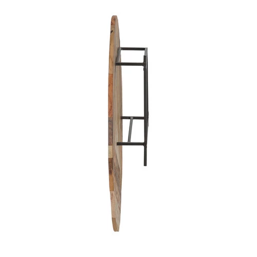 Kleo Sublime Mixed Boatwood & Metal High Wall Shelf 3 Kleo Sublime Mixed Boatwood & Metal High Wall Shelf
